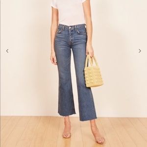 Reformation Mid Crop Flare Jean - never worn